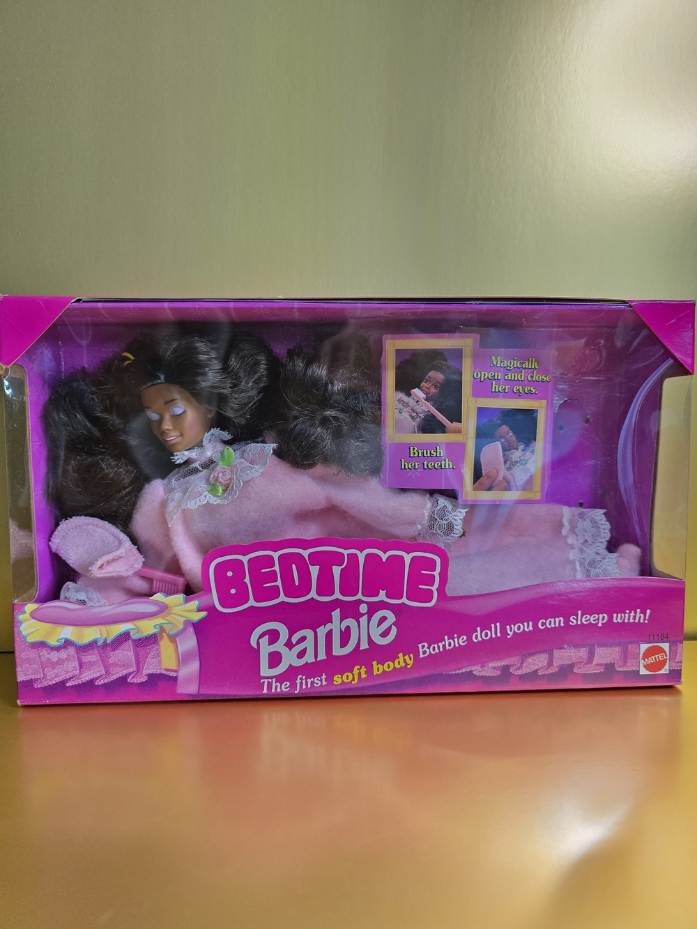 Barbie Bedtime Doll in Light Pink Nightgown